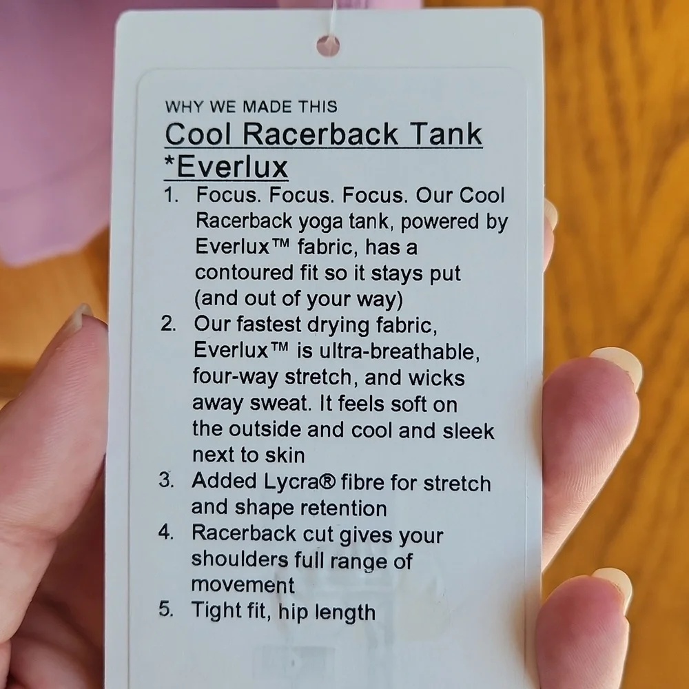 Lululemon cool racerback tank with everlux - Picture 3 of 8